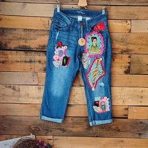 Tru Womens Core Mid Rise Capri Pants 